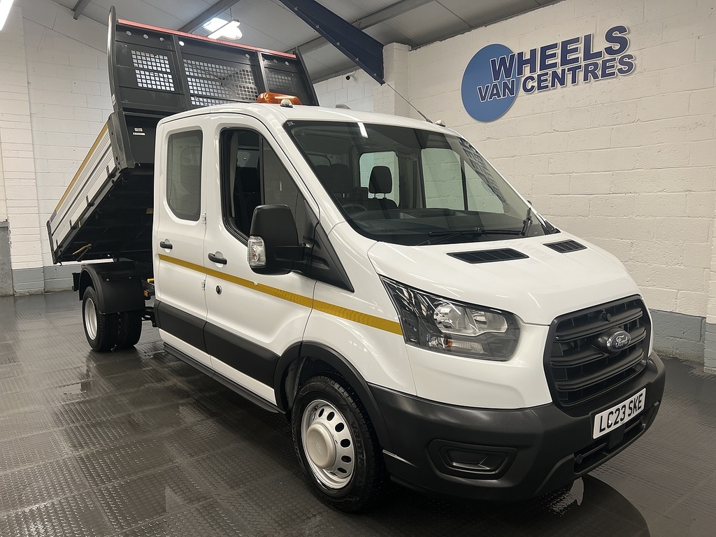 Ford Transit Custom 2.0 350 Ecoblue Leader Double Cab Tipper Diese LC23SKE White #6
