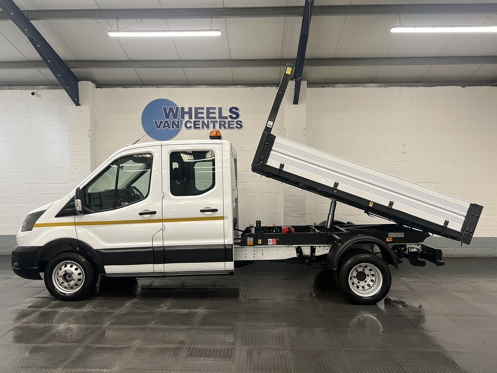 Ford Transit Custom 2.0 350 Ecoblue Leader Double Cab Tipper Diese LC23SKE White #2