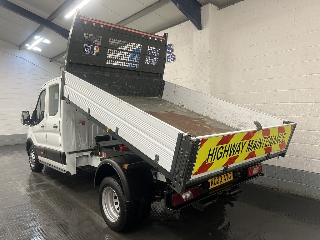 Ford Transit Custom 2.0 350 Ecoblue Leader Tipper Double Cab Diese WO23AYG White #3