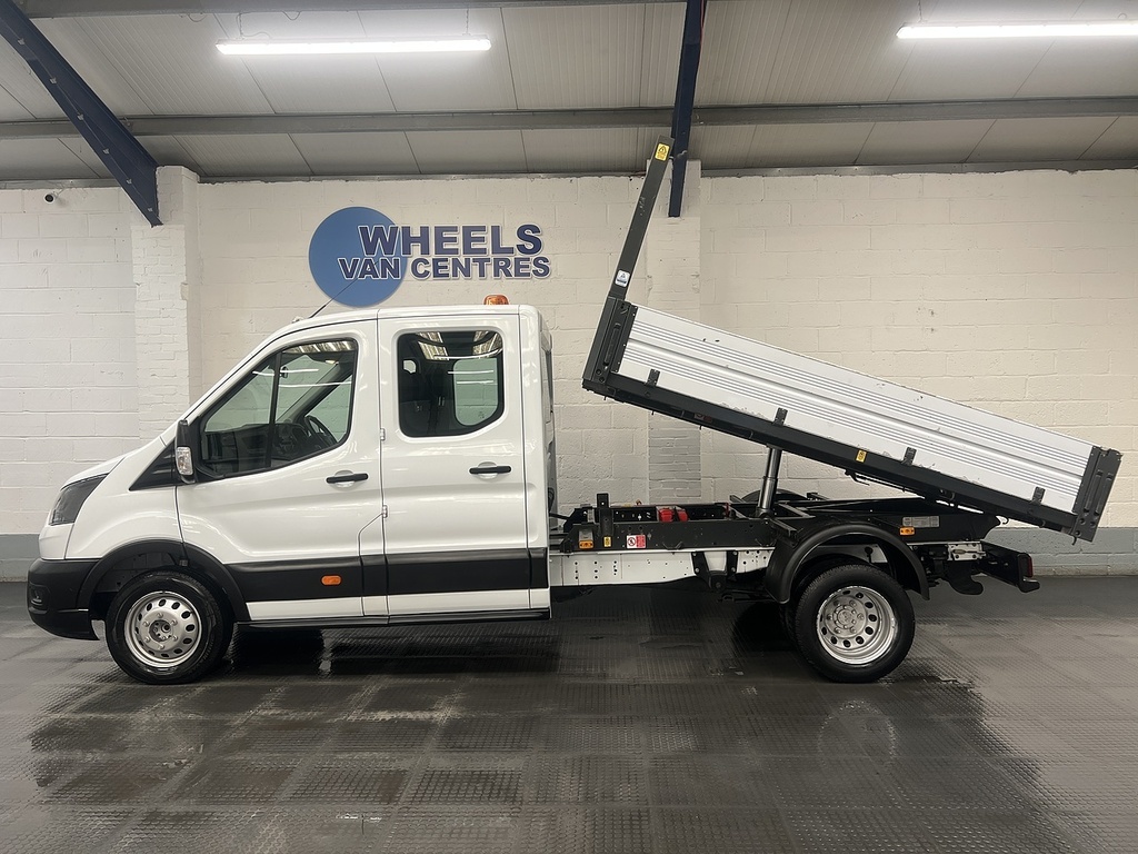 Ford Transit Custom 2.0 350 Ecoblue Leader Tipper Double Cab Diese WO23AYG White #2