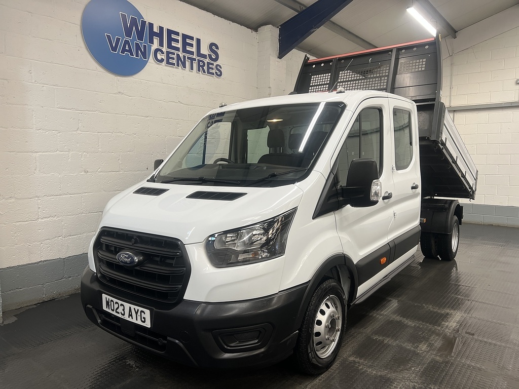 Ford Transit Custom 2.0 350 Ecoblue Leader Tipper Double Cab Diese WO23AYG White