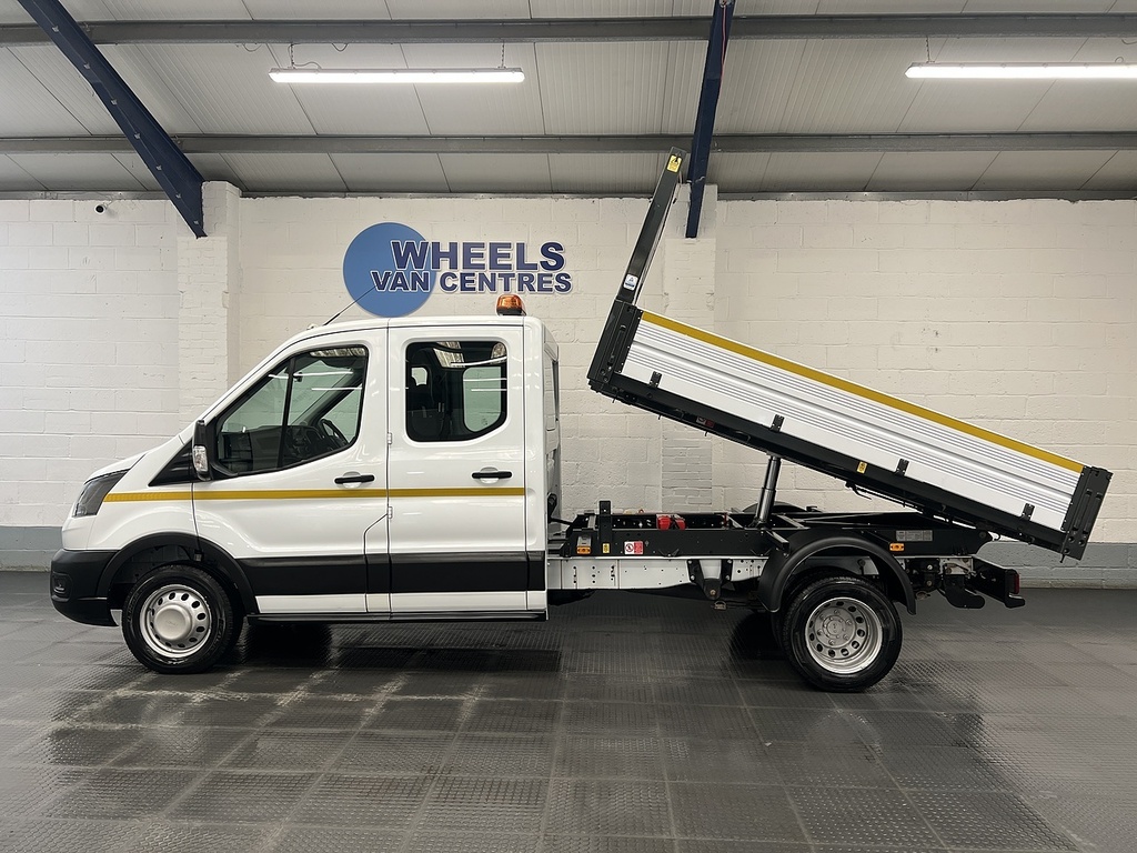 Ford Transit Custom 2.0 350 Ecoblue Leader Tipper Double Cab Diese LB23UYX White #2