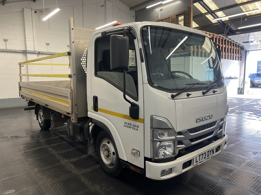Isuzu 1.9D N35 Green Dropside Lwb Eu6 LT73DYN White #2
