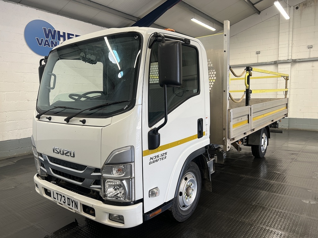 Isuzu 1.9D N35 Green Dropside Lwb Eu6 LT73DYN White