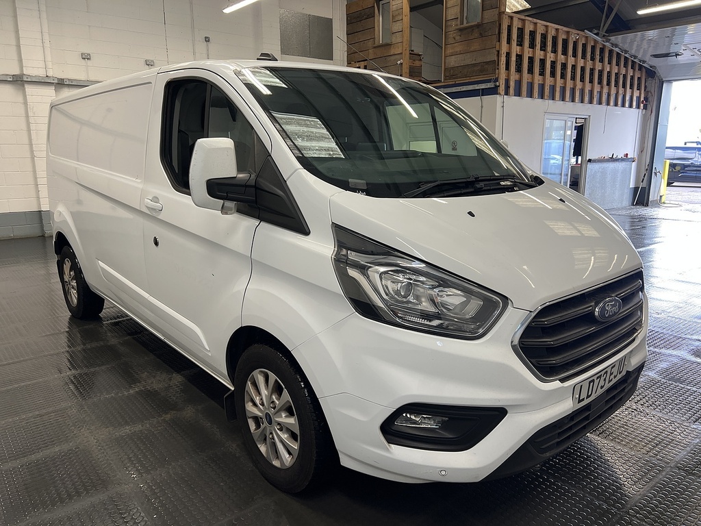 Ford Transit Custom 2.0 300 Ecoblue Limited Panel Van Manua LD73EJU White #4