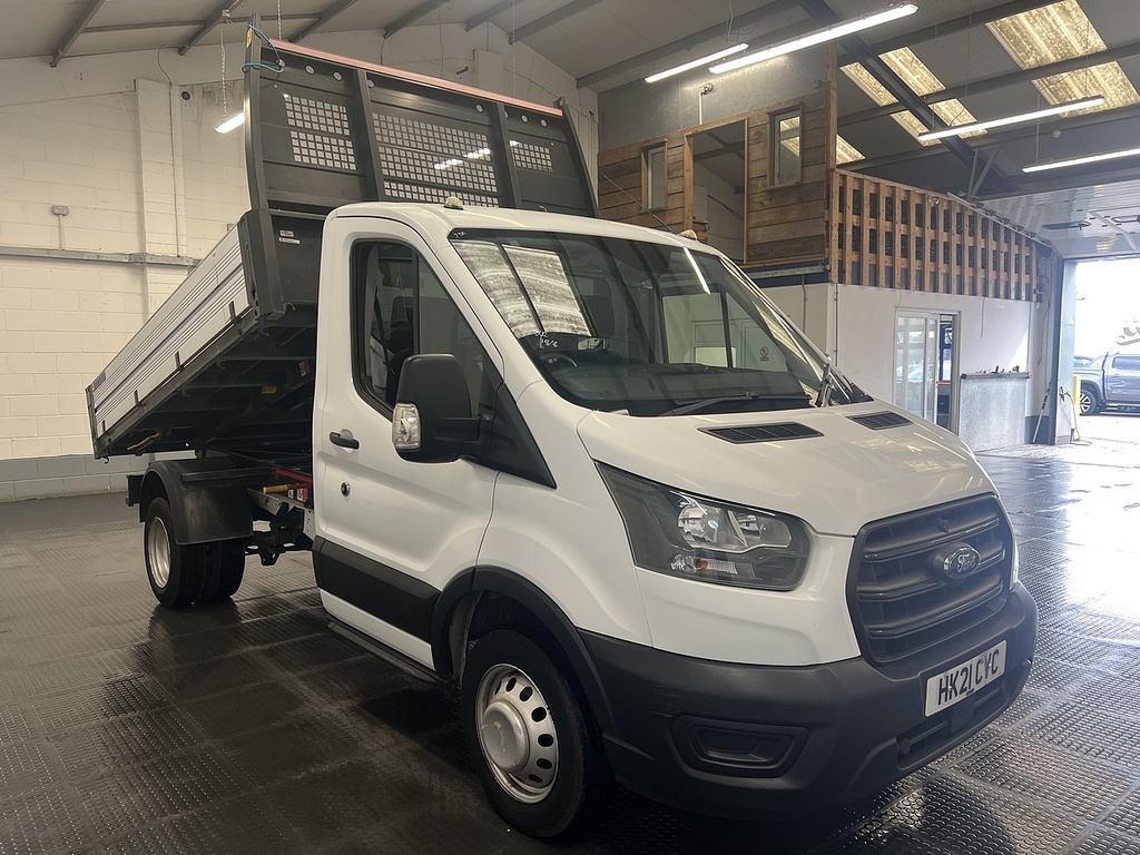 Ford Transit Custom 2.0 350 Ecoblue Hd Leader Tipper HK21CYC White #3