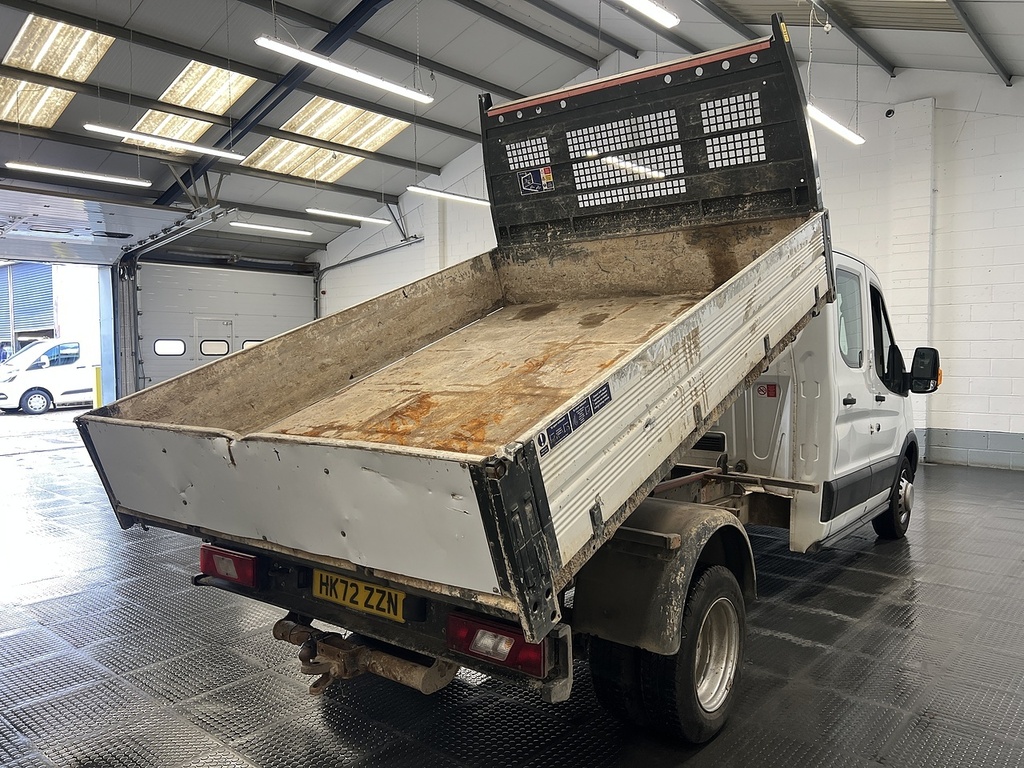 Ford Transit Custom 350 Ecoblue Leader 2.0 Tipper HK72ZZN White #2