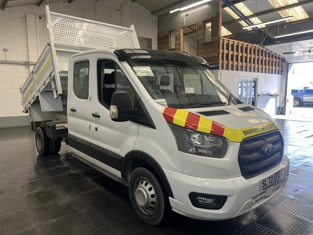 Ford Transit Custom 350 Ecoblue Leader 2.0 Tipper SL72EFC White #2