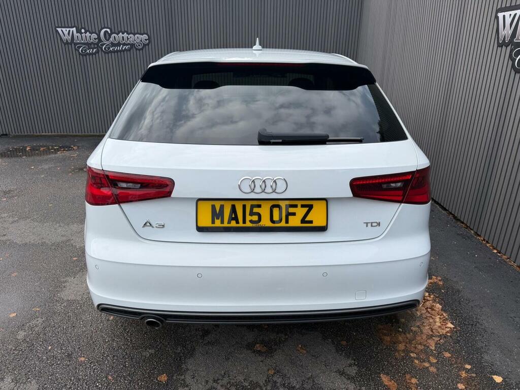 Audi A3 1.6 Tdi S Line S Tronic Euro 6 Ss White #6