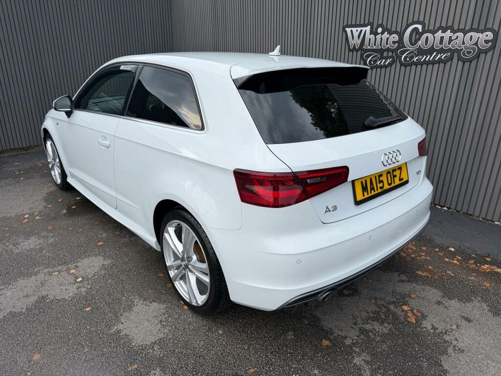 Audi A3 1.6 Tdi S Line S Tronic Euro 6 Ss White #3