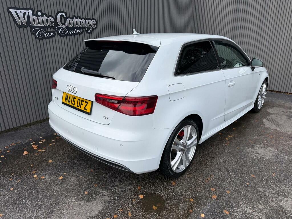 Audi A3 1.6 Tdi S Line S Tronic Euro 6 Ss White #2