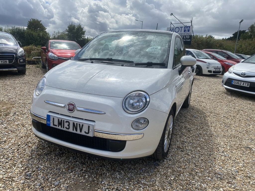 Fiat 500 Hatchback 1.2 Lounge 2013 LM13NVJ White #2