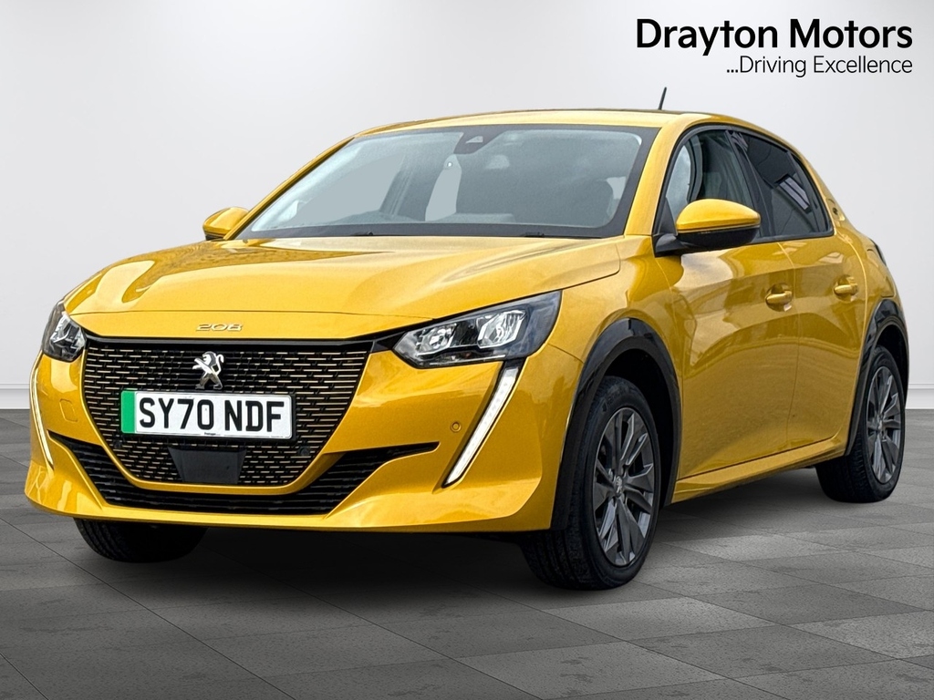 Peugeot e-208 50Kwh Allure Hatchback 136 Ps Yellow #4
