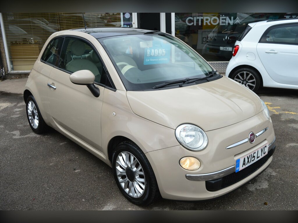 Fiat 500 1.2 Lounge Hatchback Euro 6 Ss Brown