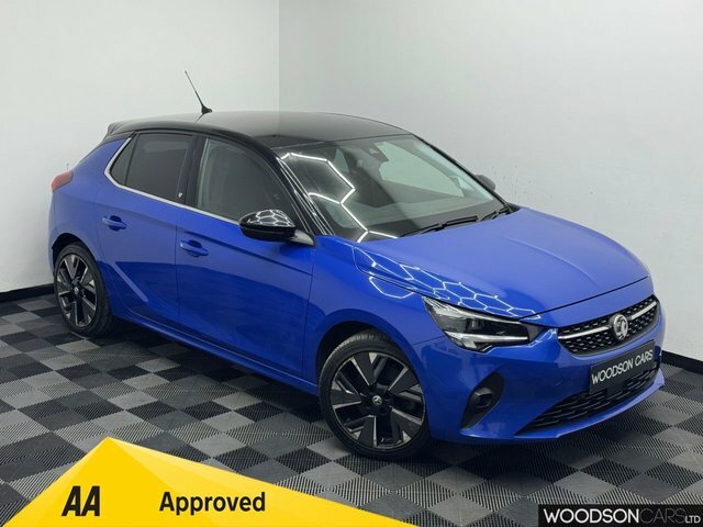 Vauxhall Corsa-e 2021 50Kwh Elite Nav Premium Hatchback Electri VE21UGB Blue