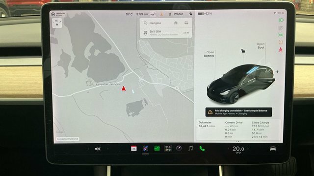 Tesla Model 3 2019 Standard Range Plus Saloon LJ19JRH Black #6