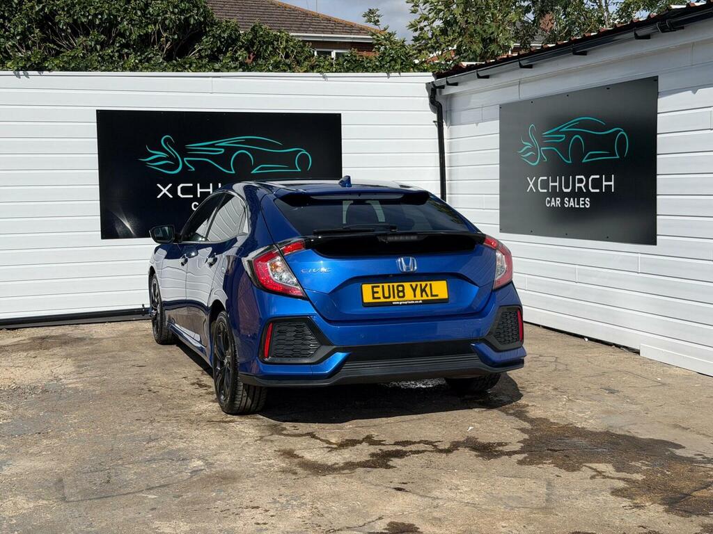 Honda Civic 1.0 Vtec Turbo Sr Euro 6 Ss Blue #4