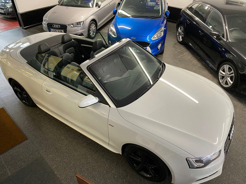 Audi A5 2.0 Tfsi S Line Convertible Multitronic RO12VFY White #4