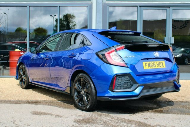 Honda Civic 1.0 Vtec Turbo Sport Line Hatchback Cvt Blue #2