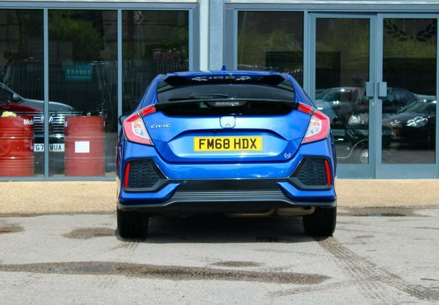 Honda Civic 1.0 Vtec Turbo Sport Line Hatchback Cvt Blue #6
