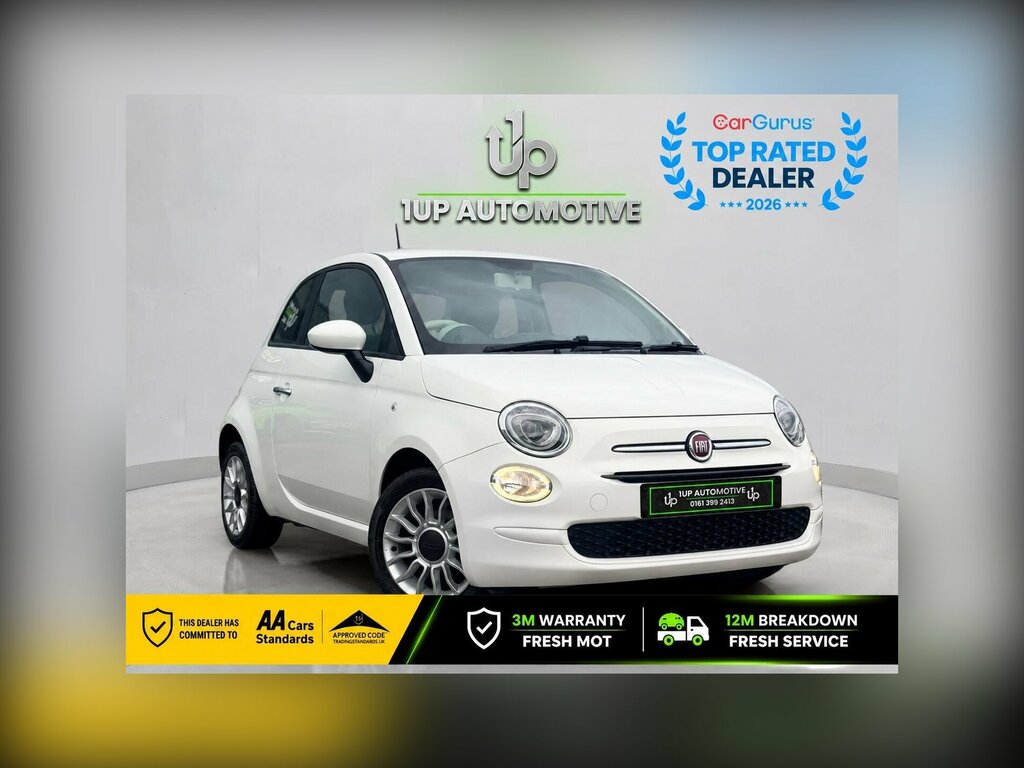Fiat 500 1.2 Eco Pop Star Euro 6 Ss White