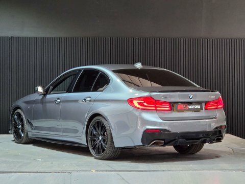 BMW 5 Series White #10