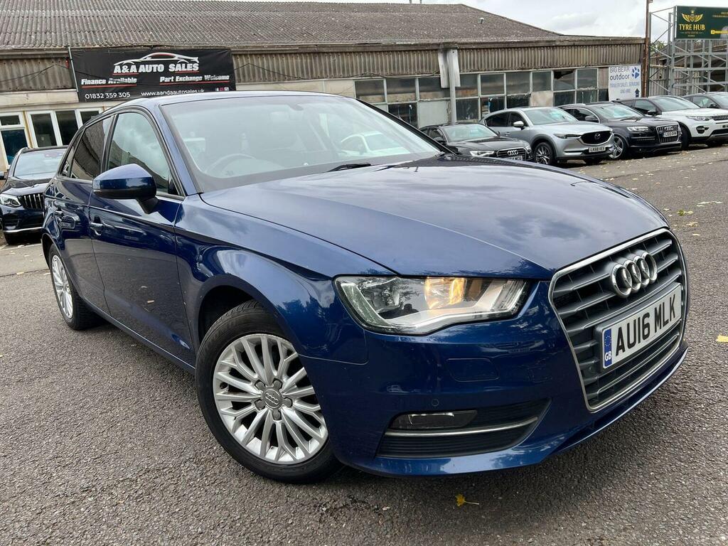 Audi A3 Hatchback 2.0 Tdi Se Technik Sportback Euro 6 Ss AU16MLK Blue #3