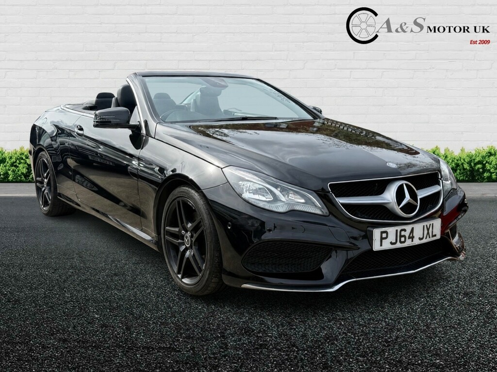 Mercedes-Benz E Class Convertible 3.0 E350d V6 Bluetec Amg Line 201464 PJ64JXL Black #3