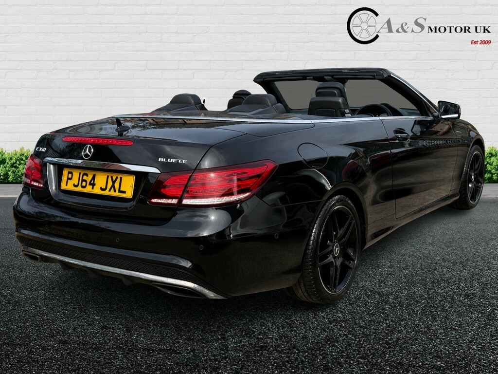 Mercedes-Benz E Class Convertible 3.0 E350d V6 Bluetec Amg Line 201464 PJ64JXL Black #4