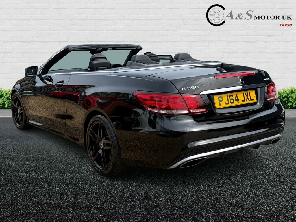 Mercedes-Benz E Class Convertible 3.0 E350d V6 Bluetec Amg Line 201464 PJ64JXL Black #6