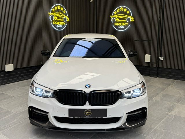 BMW 5 Series 2.0 520D M Sport Saloon Euro 6 S White #4