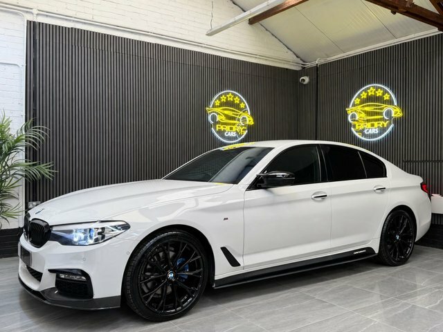 BMW 5 Series 2.0 520D M Sport Saloon Euro 6 S White #3