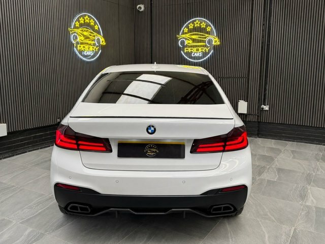BMW 5 Series 2.0 520D M Sport Saloon Euro 6 S White #5