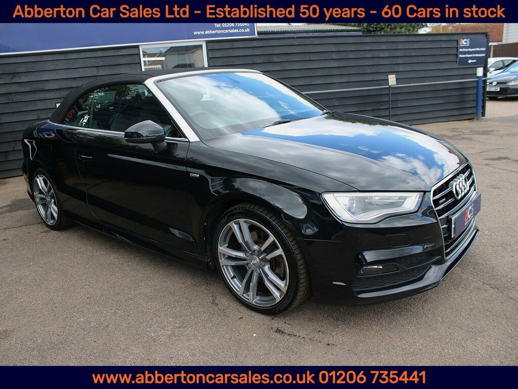 Audi A3 Cabriolet Tfsi S Line Black #6