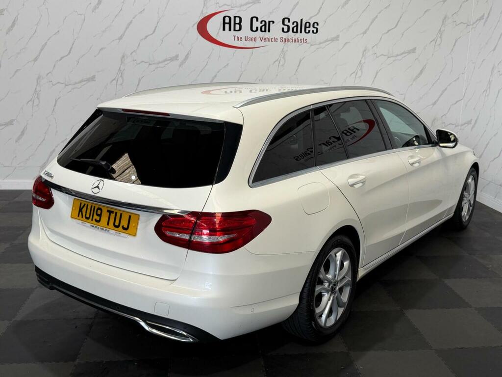 Mercedes-Benz C Class 1.6 C200d Sport G-tronic Euro 6 Ss White #5