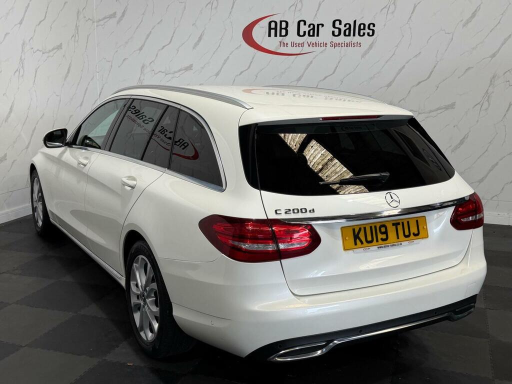 Mercedes-Benz C Class 1.6 C200d Sport G-tronic Euro 6 Ss White #6