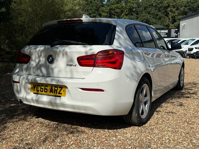 BMW 1 Series 116D Ed Plus Hatchback YC66ARZ White #4
