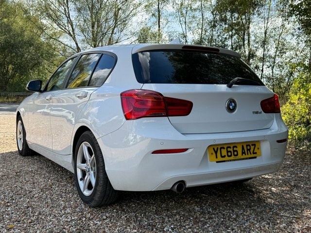 BMW 1 Series 116D Ed Plus Hatchback YC66ARZ White #2