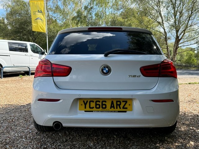 BMW 1 Series 116D Ed Plus Hatchback YC66ARZ White #3