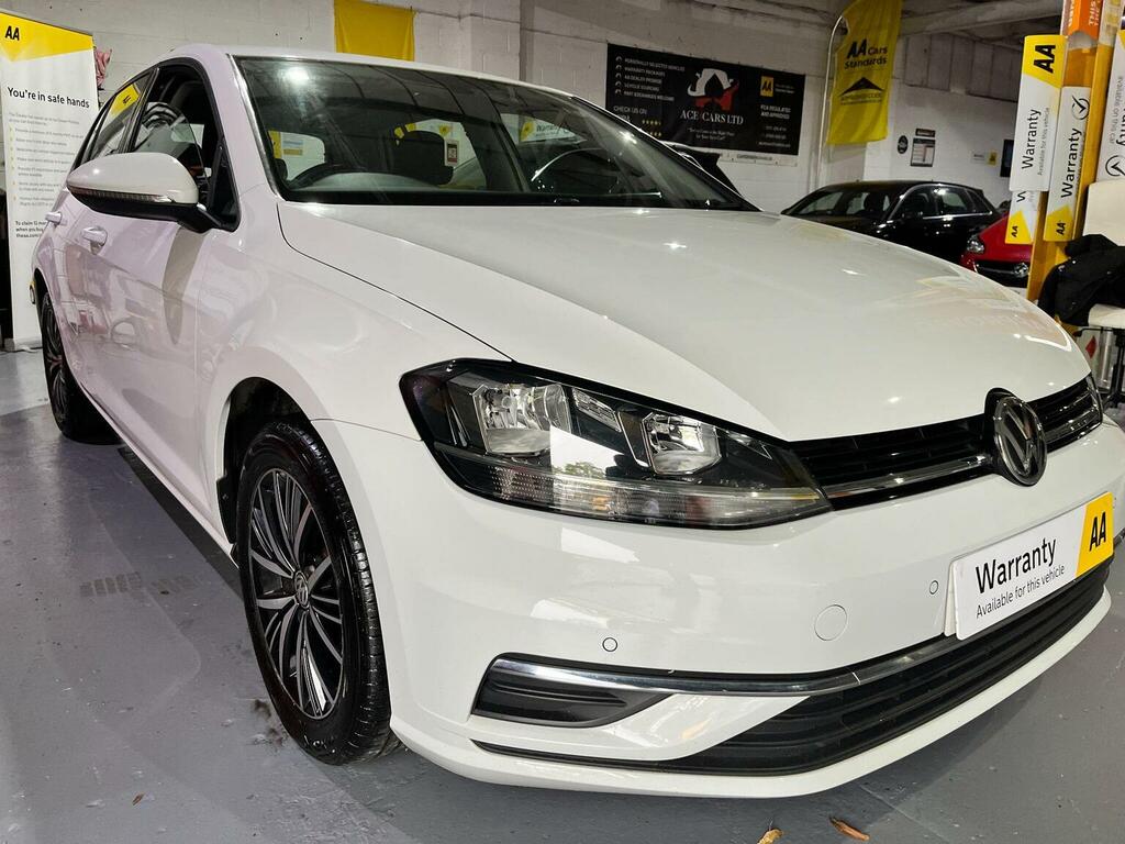 Volkswagen Golf Hatchback 1.6 Tdi Se Nav Dsg Euro 6 Ss 201 White #2