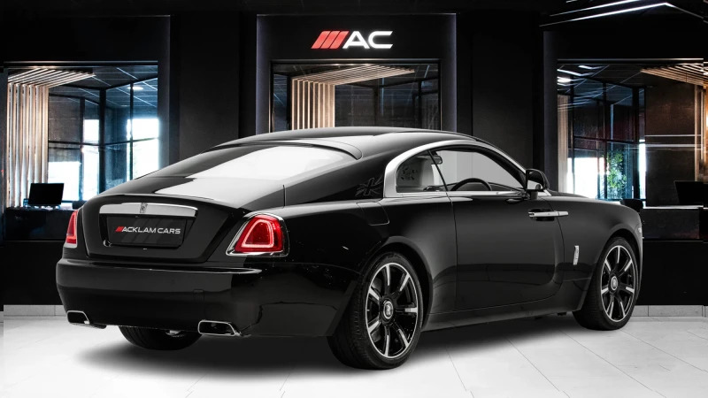Rolls-Royce Wraith 6.6 V12 Coupe Euro 6 624 Bhp 30 Black #4