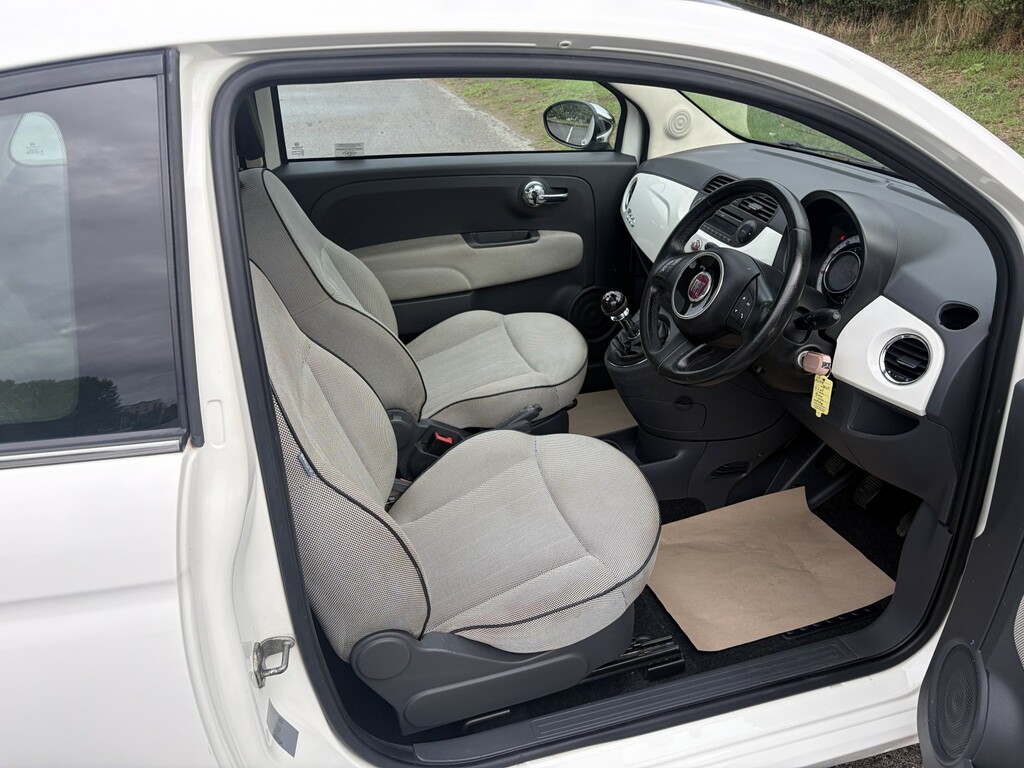 Fiat 500 Pop White #11