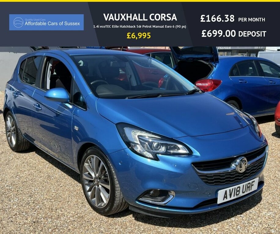 Vauxhall Corsa 1.4L Elite AV18URF Blue #3