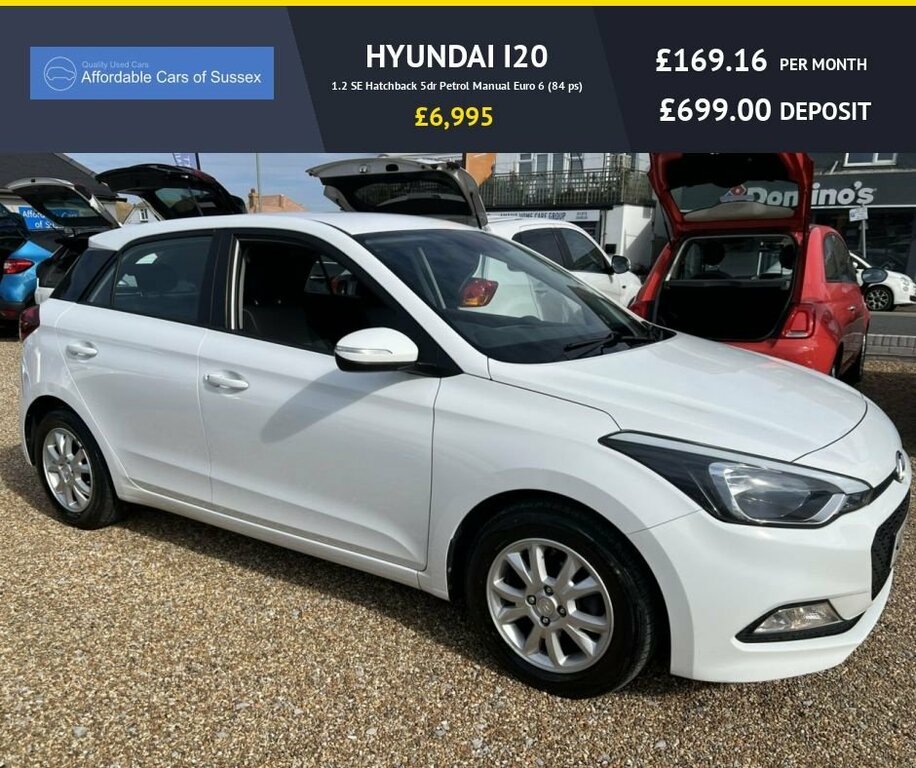 Hyundai I20 White #3