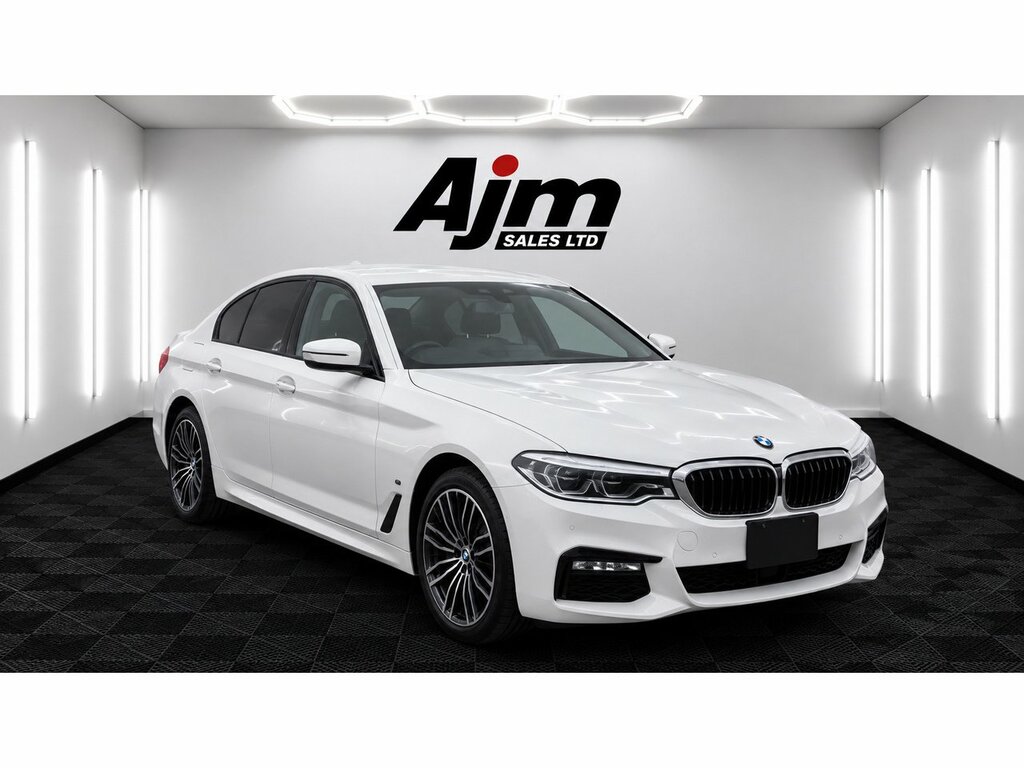 BMW 5 Series 530E M Sport U912 White #2