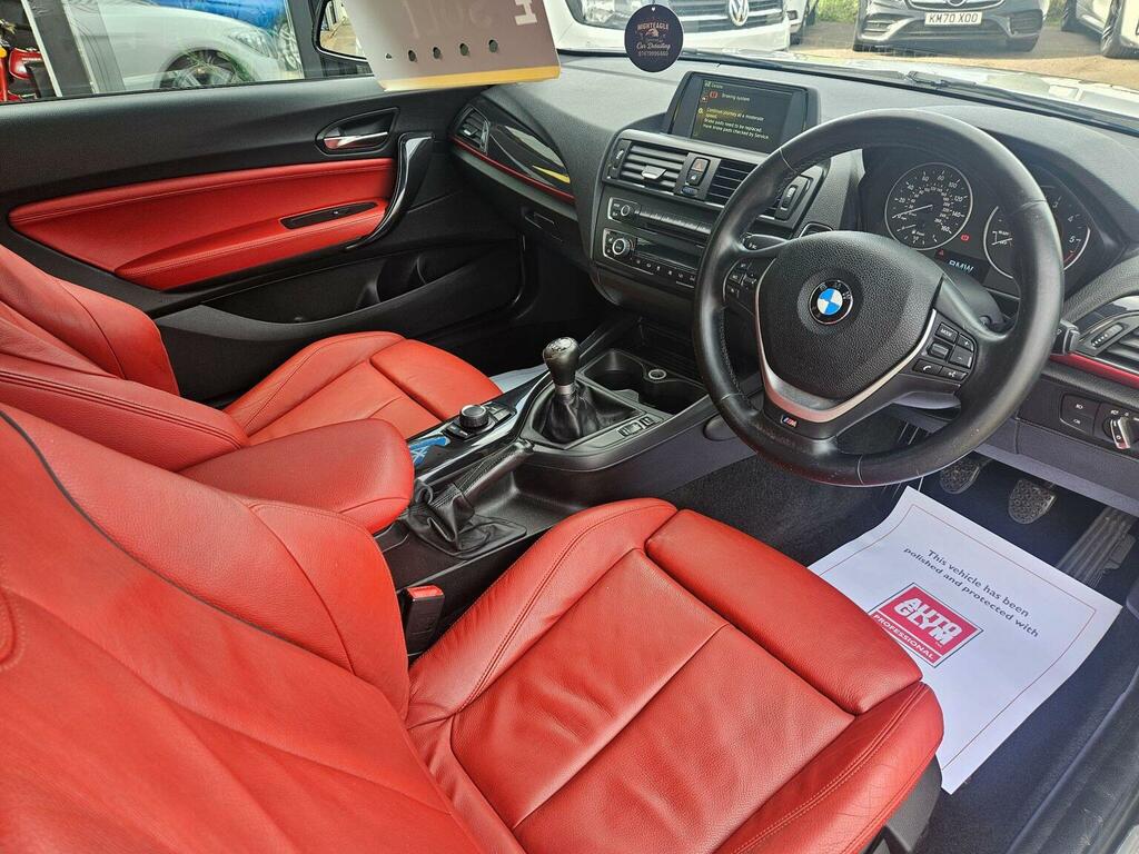 BMW 1 Series Coupe 2.0 White #11