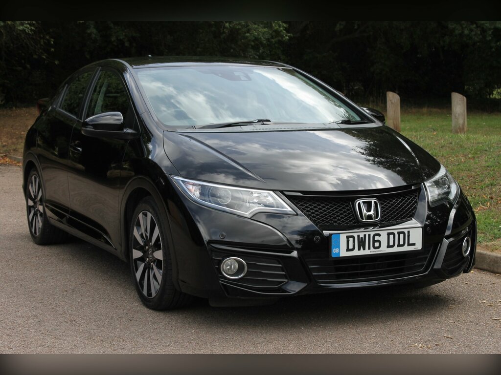 Honda Civic 1.8 I-vtec Se Plus Navi Hatchback Man Black #6
