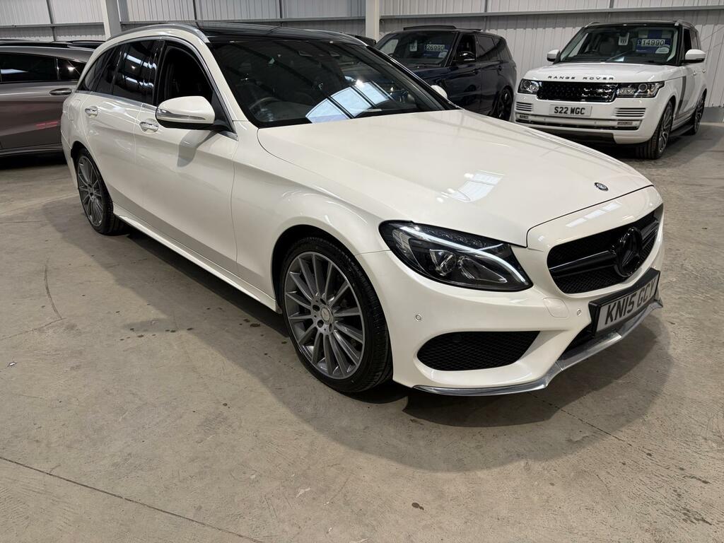 Mercedes-Benz C Class 2.1 C250 Bluetec Amg Line Estate G-tron White