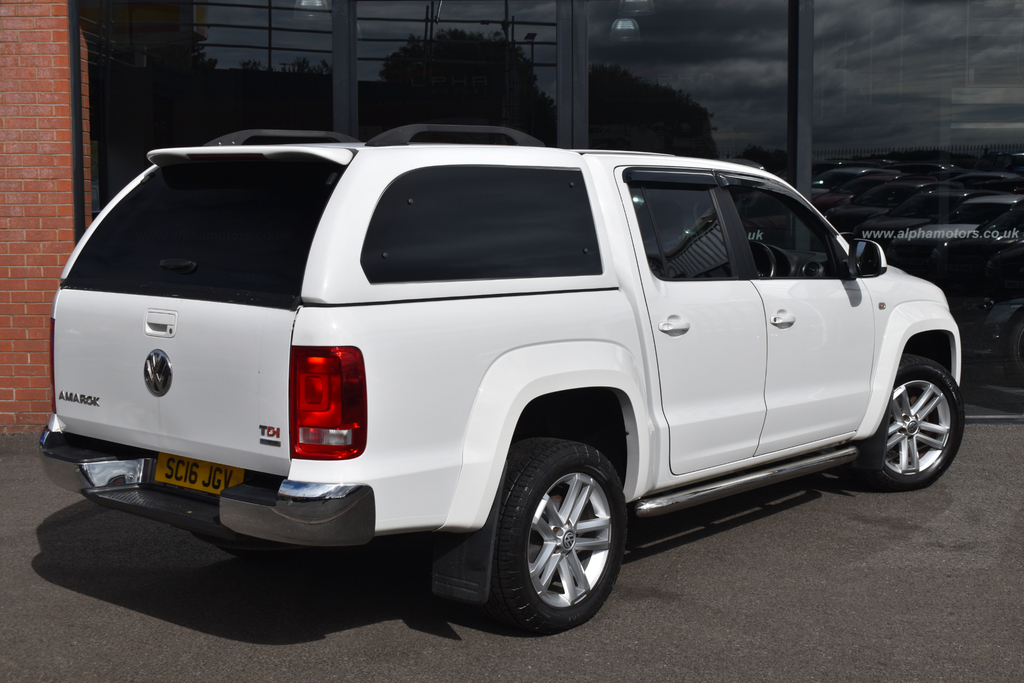 Volkswagen Amarok 2.0 Bitdi Bluemotion Tech Highline Pickup Double C White #4