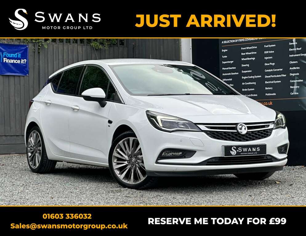 Vauxhall Astra Hatchback 1.4I Turbo Sri Hatchback Manu White
